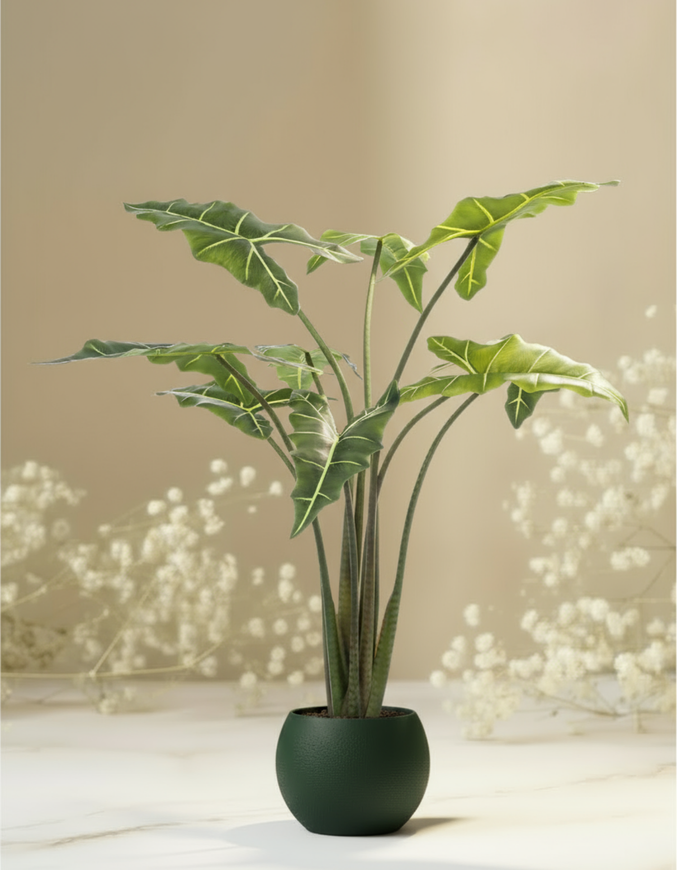Kunstplant Alocasia Frydek 120 cm