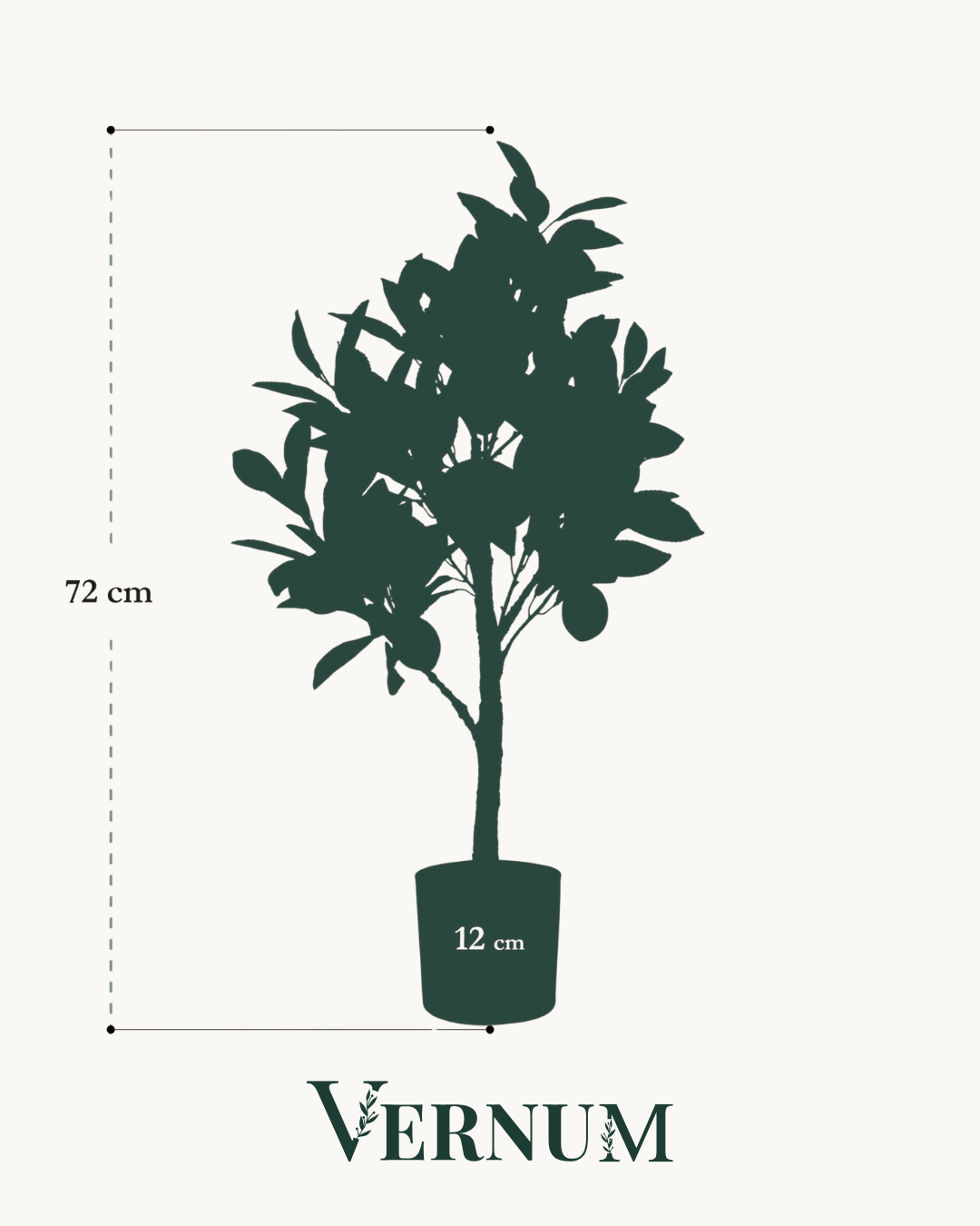 Kunstplant Citrus Limonia 75 cm