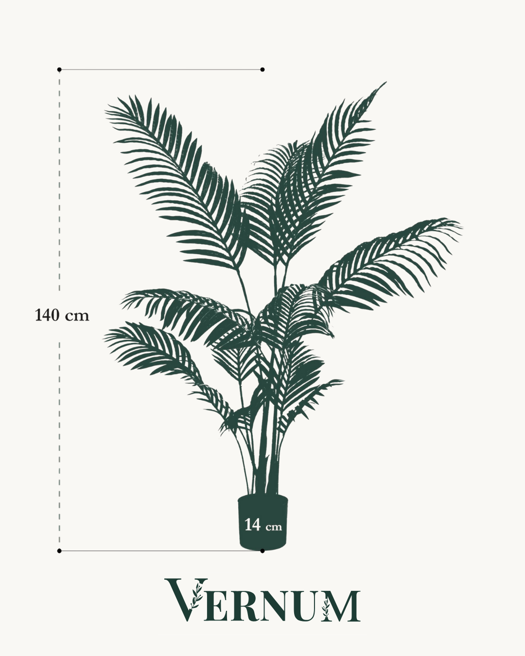 Kunstplant Howea Forsteriana 140 cm