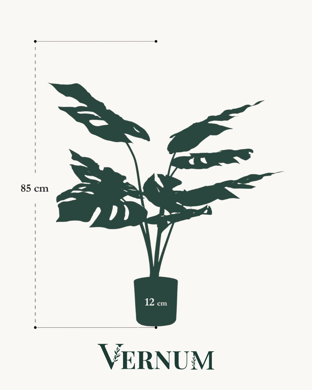 Kunstplant Monstera Deliciosa 65 cm