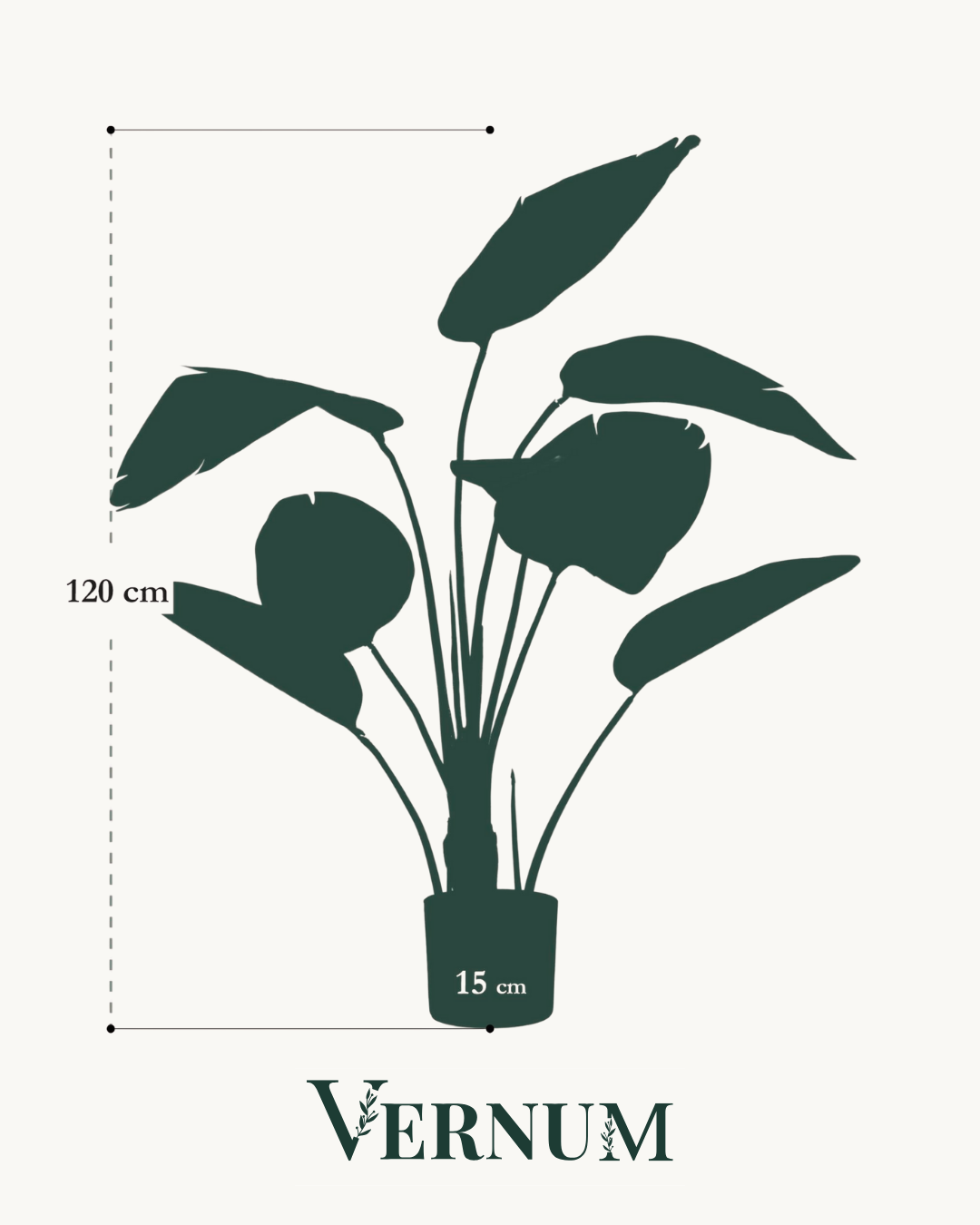 Kunstplant Strelitzia Nicolai 120cm