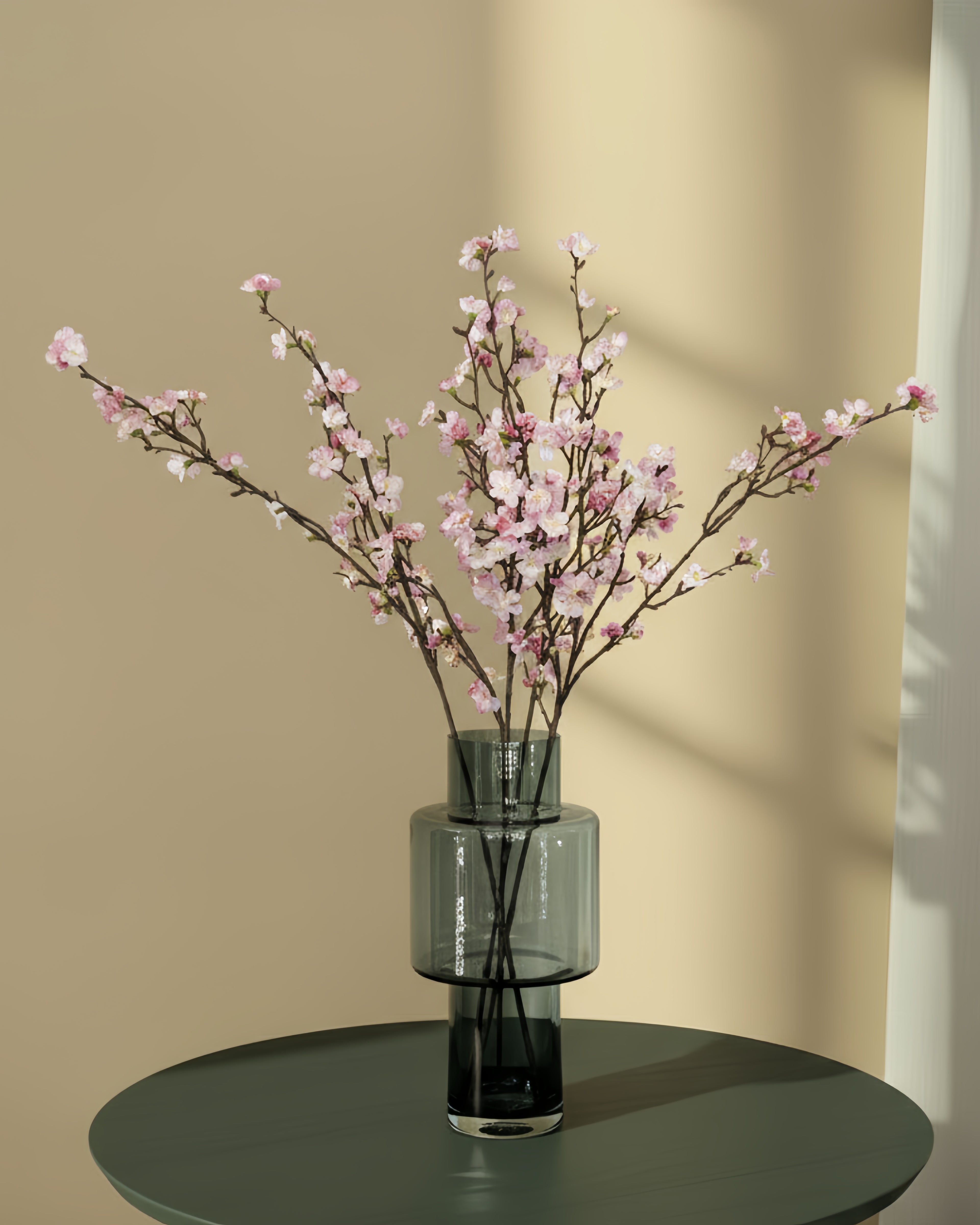 Vier roze Cherry Blossom takken