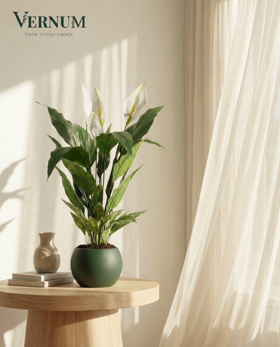 Kunstplant Spathiphyllum Lepelplant 90cm