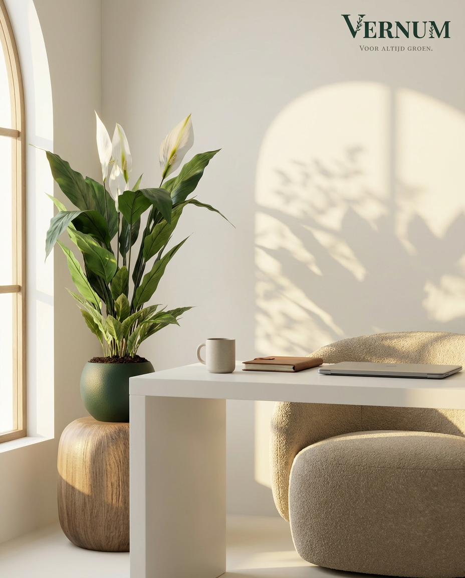 Kunstplant Spathiphyllum Lepelplant 90cm