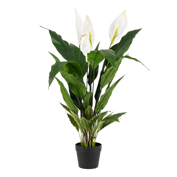 Kunstplant Spathiphyllum Lepelplant 90cm