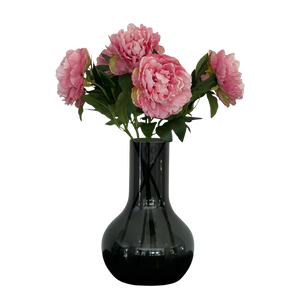 Vijf lichtroze pioenen