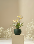 Kunstplant Orchidee Geel 45cm