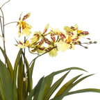 Kunstplant Orchidee Geel 45cm
