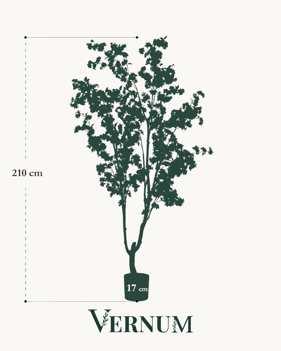 Kunstplant Cherry Blossom Roze 210cm