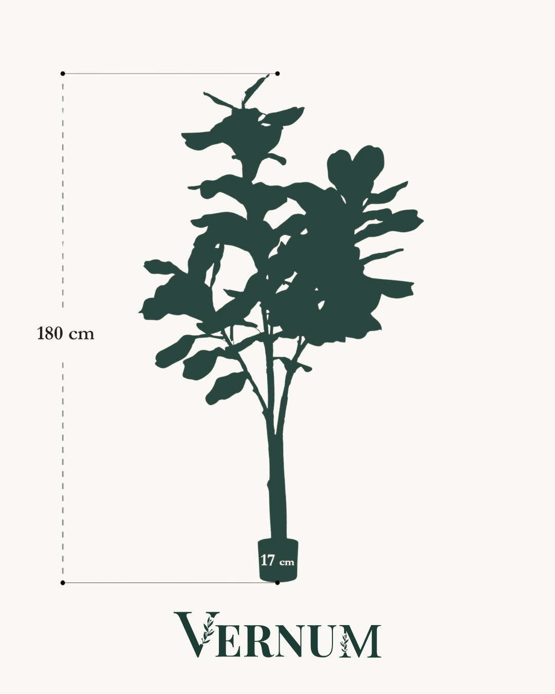 Kunstplant Ficus Lyrata 180 cm